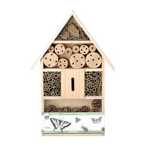 Insectenhotel hout 31 x 10 x 48 cm - afbeelding 1