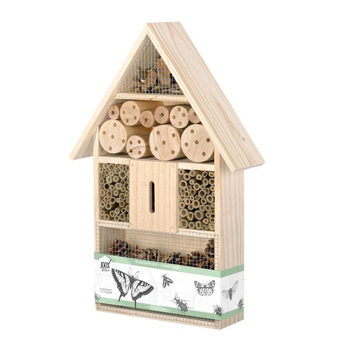 Insectenhotel hout 31 x 10 x 48 cm - afbeelding 2