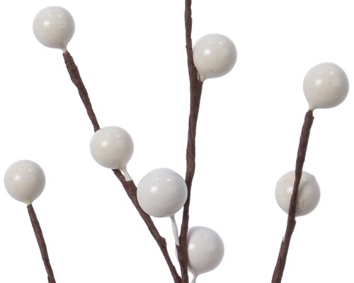 Insteekdecoratie foam - B15xH26cm Wit - afbeelding 2