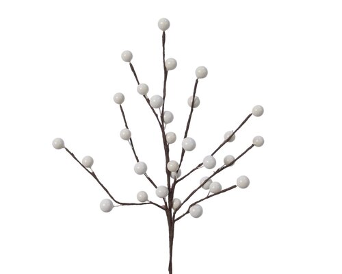 Insteekdecoratie foam - B15xH26cm Wit - afbeelding 1