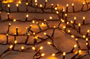 Anna's Collection kerstverlichting ivy classic warm 700 lampjes - L 16 m
