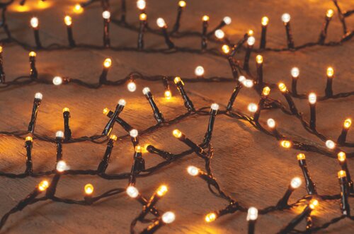 Anna's Collection kerstverlichting ivy warm wit/klasiek warm 700 lampjes - L 16 m - afbeelding 2