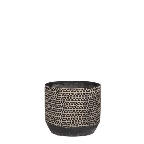 Jack pot rond zwart - h10,5xd12,5cm