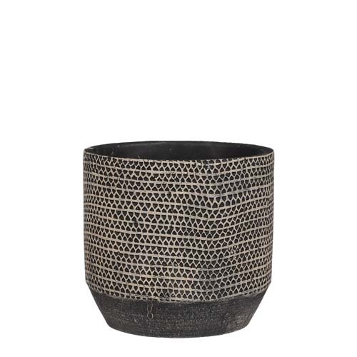 Jack pot rond zwart - h15,5xd17cm