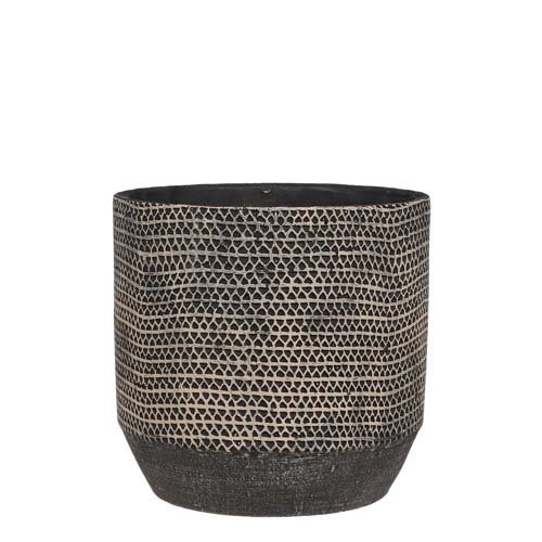 Jack pot rond zwart - h18,5xd19,5cm
