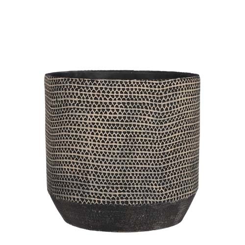 Jack pot rond zwart - h19,5xd21cm