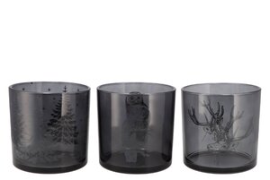 Jolly Transparent Grey T-Lights Ass 15 x 15 cm - afbeelding 1