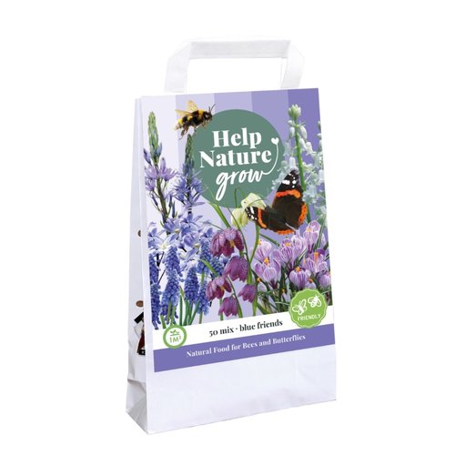 JUB Holland Tas Blue Friends 'Help Nature Grow'