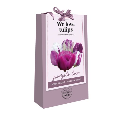 JUB Holland Tas We Love Tulips, Purple Love
