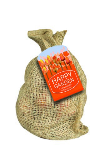 JUB Holland Zak Happy Garden Orange - Orange Tulips