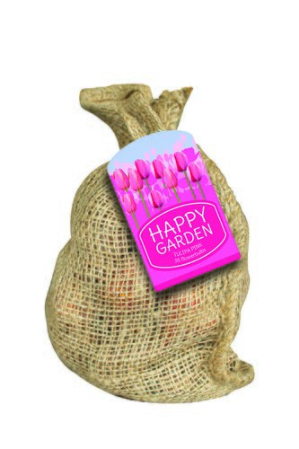 JUB Holland Zak Happy Garden Pink - Pink Tulips
