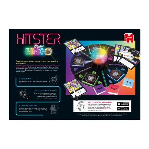 Hitster Bingo verpakking achterkant
