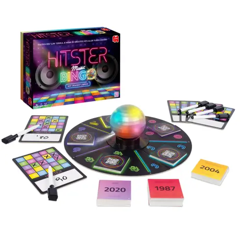 Hitster Bingo inhoud met doos