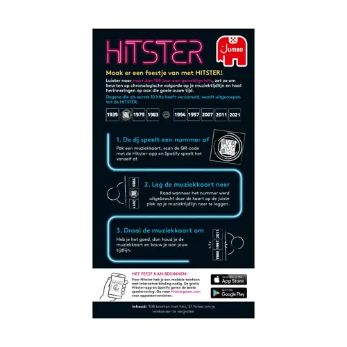 Hitster verpakking achterkant
