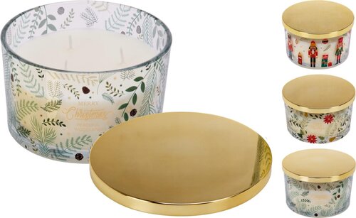 Kaars In Glas 10cm 2ass