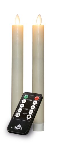 Kaars led oplaadbaar 10x7.5cm ivr