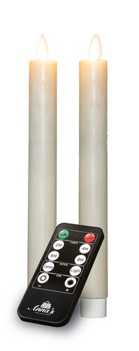 Kaars led oplaadbaar 10x7.5cm wit