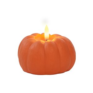 Anna's Collection kaars pompoen - H 6 x D 10 cm