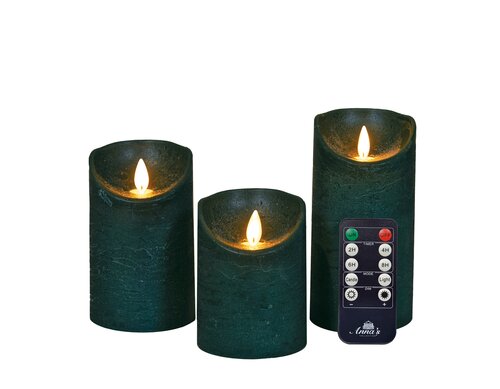 Kaars wx d7.5x10/12.5/15cm a.grn s3