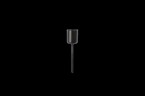 Kaarshouders metaal met pin - L9,5cm Zwart 4 stuks