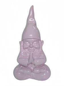 Kabouter Namasté - H28cm Roze
