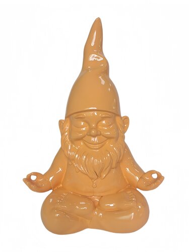 Kabouter Zen - H28cm Oranje