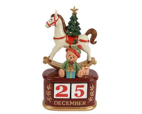 Kalender kunststof - L13xH23,5cm Meerkleurig