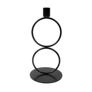 Kandelaar 10x22 cm zwart