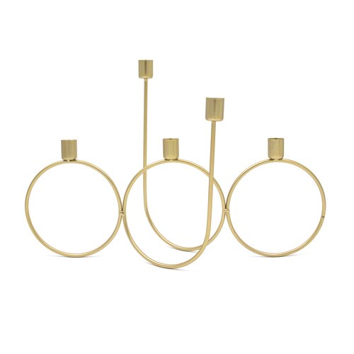 Kandelaar B 45 x D 30 x  H 20 cm gold