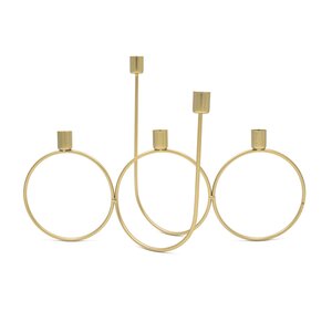 Kandelaar B 45 x D 30 x  H 20 cm gold