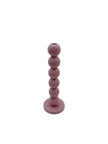Kandelaar H 32 cm pink