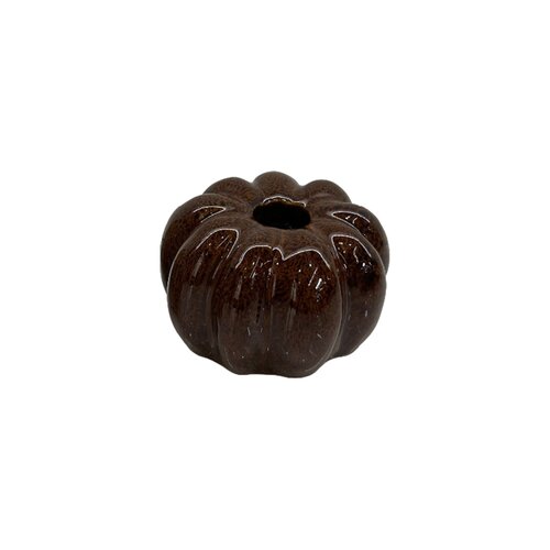 Kandelaar pompoen - 10 x 7 cm chestnut