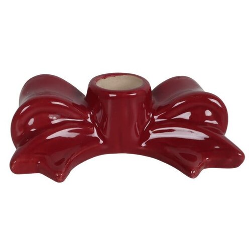 Kandelaar strik 11,5 x 6,5 x 3,5 cm burgundy