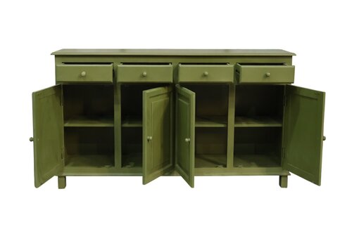 Kast - L182 x D40 x H95cm Olijf - afbeelding 3