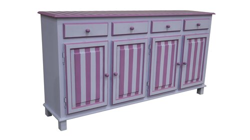 Kast - L182 x D40 x H95cm Paars/Lavendel - afbeelding 2
