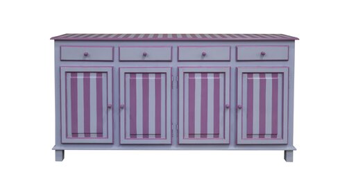 Kast - L182 x D40 x H95cm Paars/Lavendel - afbeelding 1