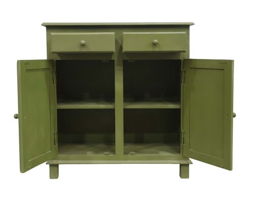 Kast - L90 x D40 x H95cm Olijf - afbeelding 3