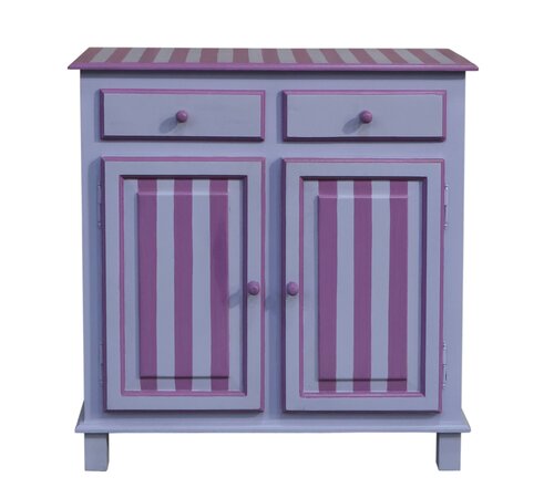 Kast - L90 x D40 x H95cm Paars/Lavendel - afbeelding 1