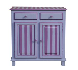 Kast - L90 x D40 x H95cm Paars/Lavendel - afbeelding 1