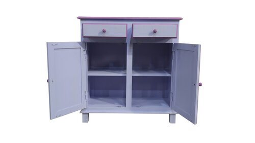 Kast - L90 x D40 x H95cm Paars/Lavendel - afbeelding 3