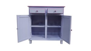 Kast - L90 x D40 x H95cm Paars/Lavendel - afbeelding 3