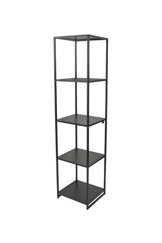 Kast open B 40 x D 36,5 x H 170 cm metaal black - afbeelding 1