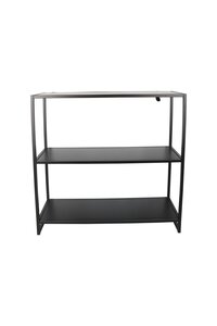 Kast open B 80 x D 29 x H 77,5 cm metaal black - afbeelding 2