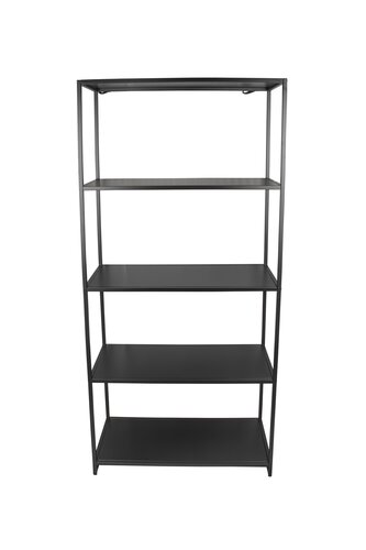 Kast open B 80 x D 37 x H 170 cm metaal black - afbeelding 2