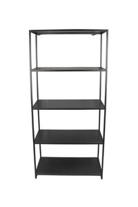Kast open B 80 x D 37 x H 170 cm metaal black - afbeelding 2