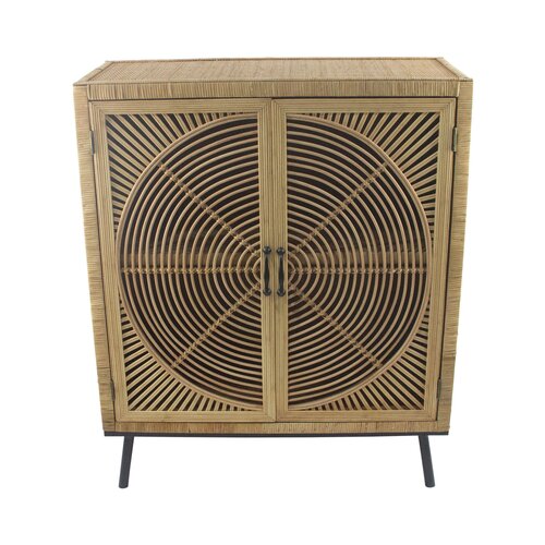 Kast rotan 81,5 x 37 x 98 cm natural - afbeelding 1