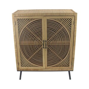 Kast rotan 81,5 x 37 x 98 cm natural - afbeelding 1