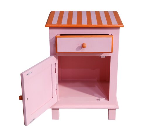 Kastje - L50 x D40 x H70cm Oudroze/Koraal - afbeelding 3