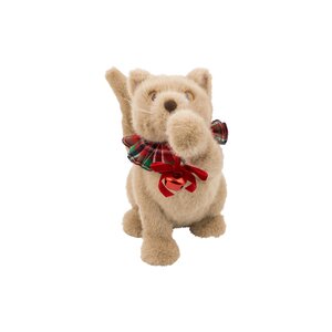 Kat bruin L 25 x B 14 x H 26 cm