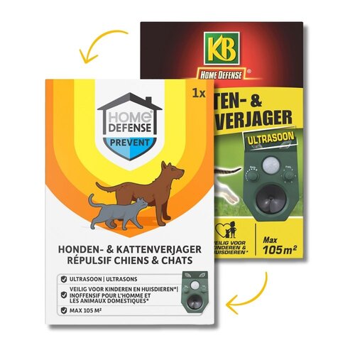 HOME DEFENSE® Hondenverjager en Kattenverjager Ultrasoon 105m² - afbeelding 4